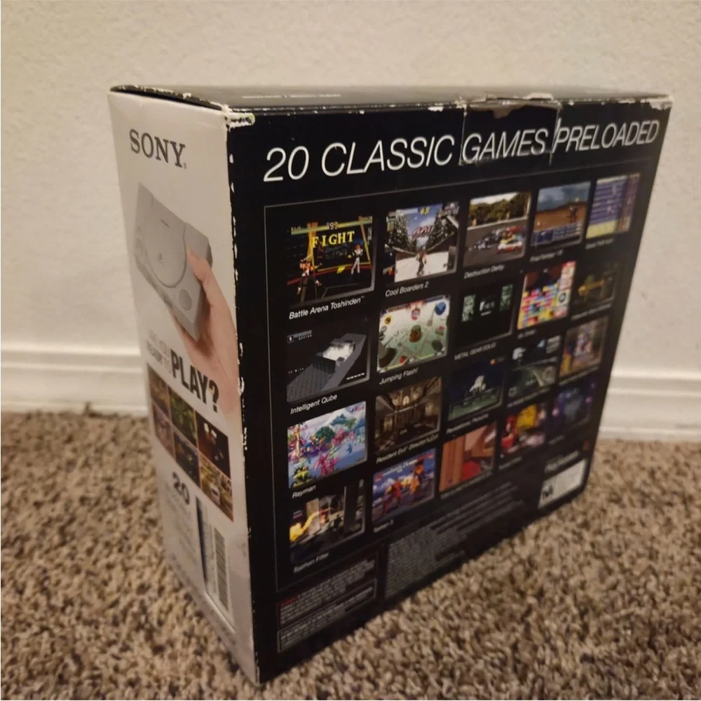 Sony PlayStation Classic Console - White and Black